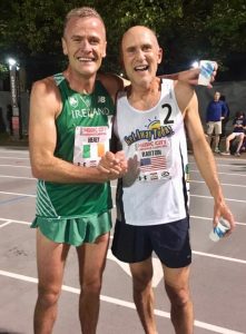 Shane and Brad became fast friends in Nashville after both broke the M50 mile world record.
