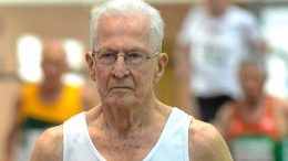 At 90, Earl Fee thinks he'll remain the oldest man to beat his age in the 400-meter dash.