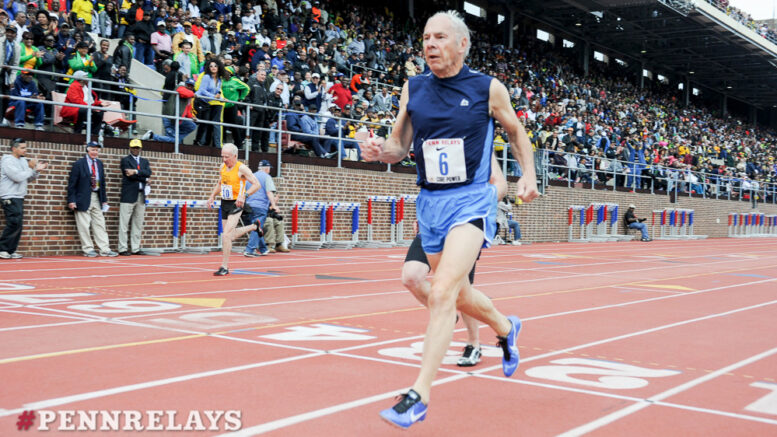 Dick Camp excelled at the Penn Relays, where he took part in the popular old-guys 100-meter dash.