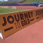 Sign seen at the U.S. Olympic Trials in Oregon appears in Sacramento as well.