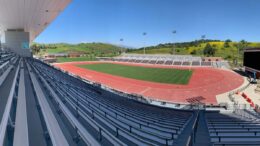 The new, improved Hilmer Lodge Stadium hosted USATF Masters National Combined Events Championships in 2023.